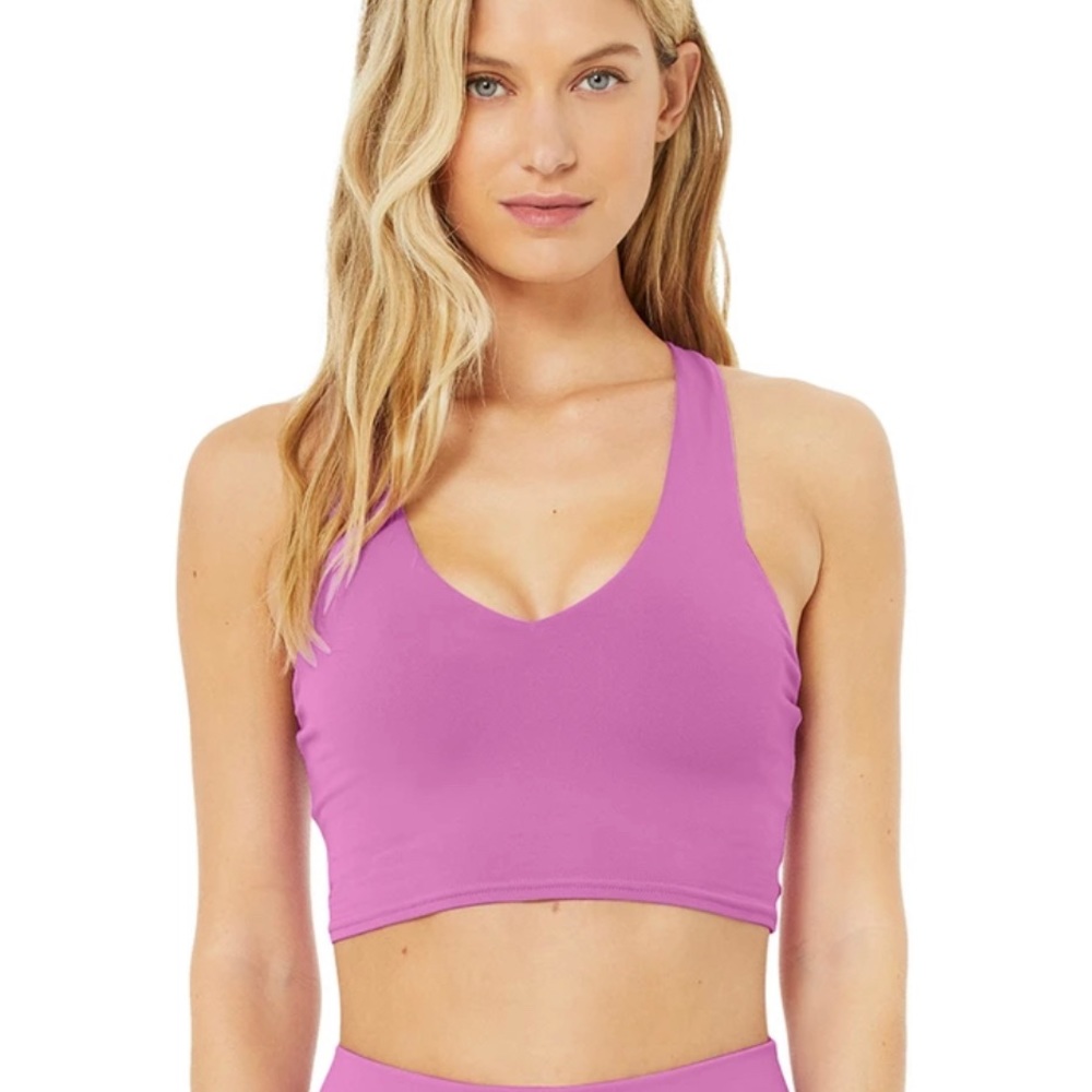 Alo Yoga airbrush real bra tank in electric violet